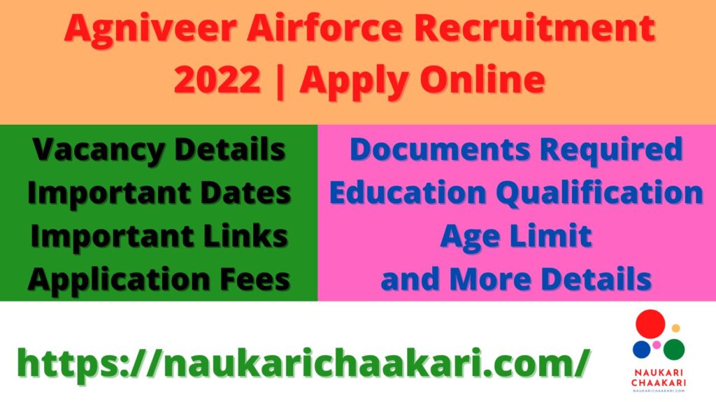 Agniveer Airforce Recruitment 2022